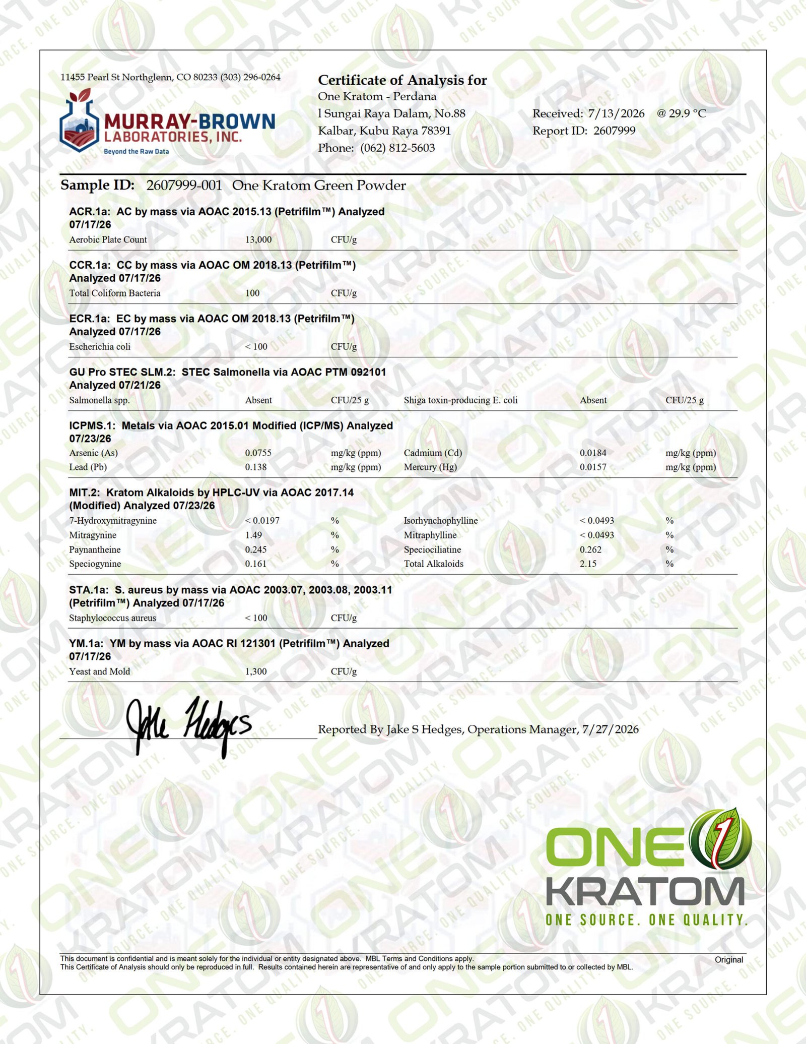 ONE KRATOM OK